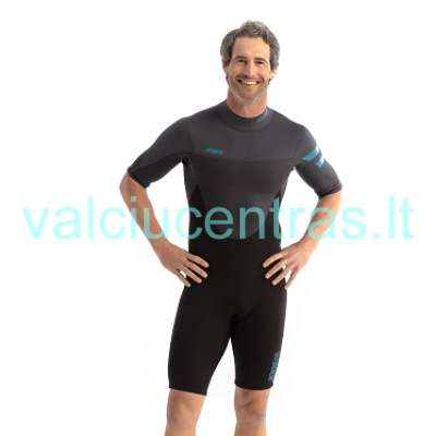 JOBE vyriškas neperšlampamas kostiumas Perth 3/2mm Shorty juodos/pilkos sp.